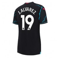 Fotballdrakt Dame Manchester City Julian Alvarez #19 Tredjedrakt 2023-24 Kortermet